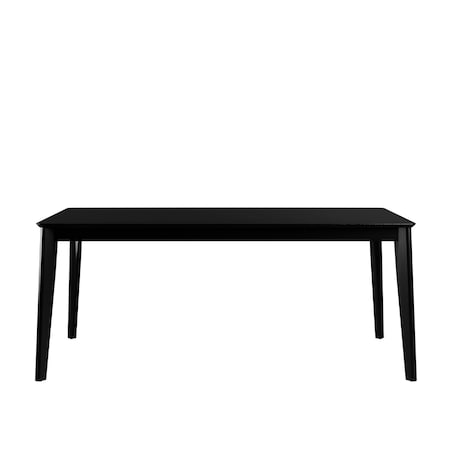 Manhattan Comfort Tudor 70.86 Dining Table  in Black 1027651